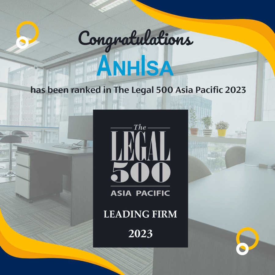 anhisa has been ranked in the legal 500 asia pacific 2023